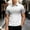 White, variant on FRSASU Polo Shirts for Men Loose Fit Short Sleeve Contrast Color Print Quarter-Zip Golf Shirt Summer Spring Casual Tops White