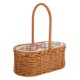 thumbnail image 5 of IFANLANDOR Cesta Tejida Portátil Color Marrón Con Asa Ideal Para Picnic Y Almacenamiento En El Hogar, 5 of 7