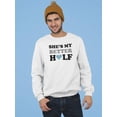 thumbnail image 2 of Soulmate Quote Sweatshirt Men -GoatDeals Designs, Male Medium, 2 of 4