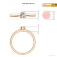 thumbnail image 6 of ANGARA Natural Solitaire Diamond Stackable Ring in 14K Rose Gold for Women (Size-4.1mm| Color-I-J| Clarity-I1-I2) | April Birthstone, Anniversary, Jewelry Gift for Women | Natural Diamond Ring, 6 of 11
