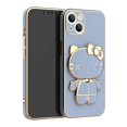 thumbnail image 3 of Hello Kitty Mirror Bracket Holder Phone Case For Huawei P60 Pro Plus P50 P40 P20 P30 Lite P Smart Z Y9 Prime 2019 Plating Cover, 3 of 5