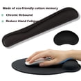 thumbnail image 6 of atopo  Memory Foam Mouse Pad and Keyboard Wrist Rest Set, Ergonomic Keyboard Mouse Wrist Support，Typing &Wrist Pain Relief, 6 of 7