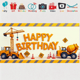 thumbnail image 6 of Construction Themed Happy Birthday Backdrop Banner with Cranes Mixers Party Decorations for Birthday Party Photo Booth Supplies Kids Celebration Background Decor, 6 of 8