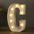 thumbnail image 2 of Dalrosia LED Letters Lights Sign, 26 Alphabet Light Up Letters White Led Letters for Bar Party Birthday Home Wedding Décor, 2 of 7
