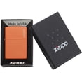 thumbnail image 7 of Zippo Lighter - Personalized Message Engraved on Backside Customized Orange Matte with Logo Windproof Lighter #231ZL, 7 of 7