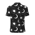 thumbnail image 4 of Rocae Crescent and Stars for Men's Short Sleeve Polo Shirt, Quick Drying Performance Moisture Wicking Sports Men's Golf Shirt 3X-Large, 4 of 9