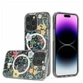 thumbnail image 2 of For Apple iPhone 13 Pro (6.1") Hybrid Flower Design Stylish Fashion Cases MagSafe Compatible Hard PC Shockproof Cover ,Xpm Phone Case [ Wildflower ], 2 of 6