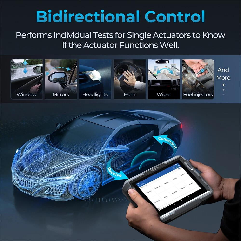 TOPDON ArtiDiag900 Lite Wireless OBD2 Scanner, Bidirectional Diagnostic Scan Tool for All Cars, Full System Automotive Scanner with Active Test & 8 Reset Services,