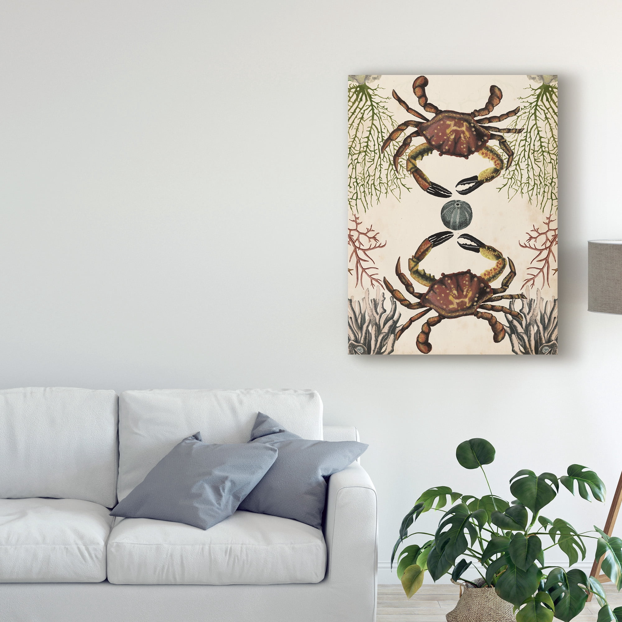 Trademark Fine Art 'Antiquarian Menagerie Crab' Canvas Art by Naomi McCavitt