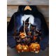 thumbnail image 2 of Sudadera con capucha para hombre de otoño e invierno con estampado 3D de cabeza de calabaza de Halloween, sudadera con capucha deportiva informal, sudadera con capucha de moda hip-hop para hombre, 2 of 4