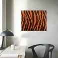 thumbnail image 4 of Zebra Print Fabric Abstract Fine Art Aesthetic Poster & Print Wall Painting for Home Decor 16x12in, 4 of 6