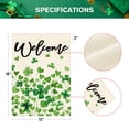 thumbnail image 2 of Sm:)e Shamrocks Welcome Patricks Day Garden Flag 12x18 Inch Double Sided, 2 of 7