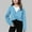 Light Blue, variant on Girls Casual Jacket Fleece Lined Long Sleeve Dance Layering Outerwear for 4-13Years