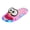 Pink, variant on Mens Womens Slippers Cartoon Big Eye Penguin Light up LED Non Slip Summer Indoor Outdoor Shower Beach Shoes