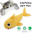 thumbnail image 4 of Interactive Plush Cat Toys Cartoon Shark Design with Catnip Teeth-grinding Bite Resistant Prevent Boredom Cat Toys, 4 of 8