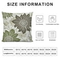 thumbnail image 5 of Creowell Brown Green Throw Pillow Covers Dahlia Flower Decorative Pillows Modern Geometry Floral Outdoor Farmhouse Pillowcase Square Cushion Case Decor for Home Sofa Couch Bed, 5 of 5