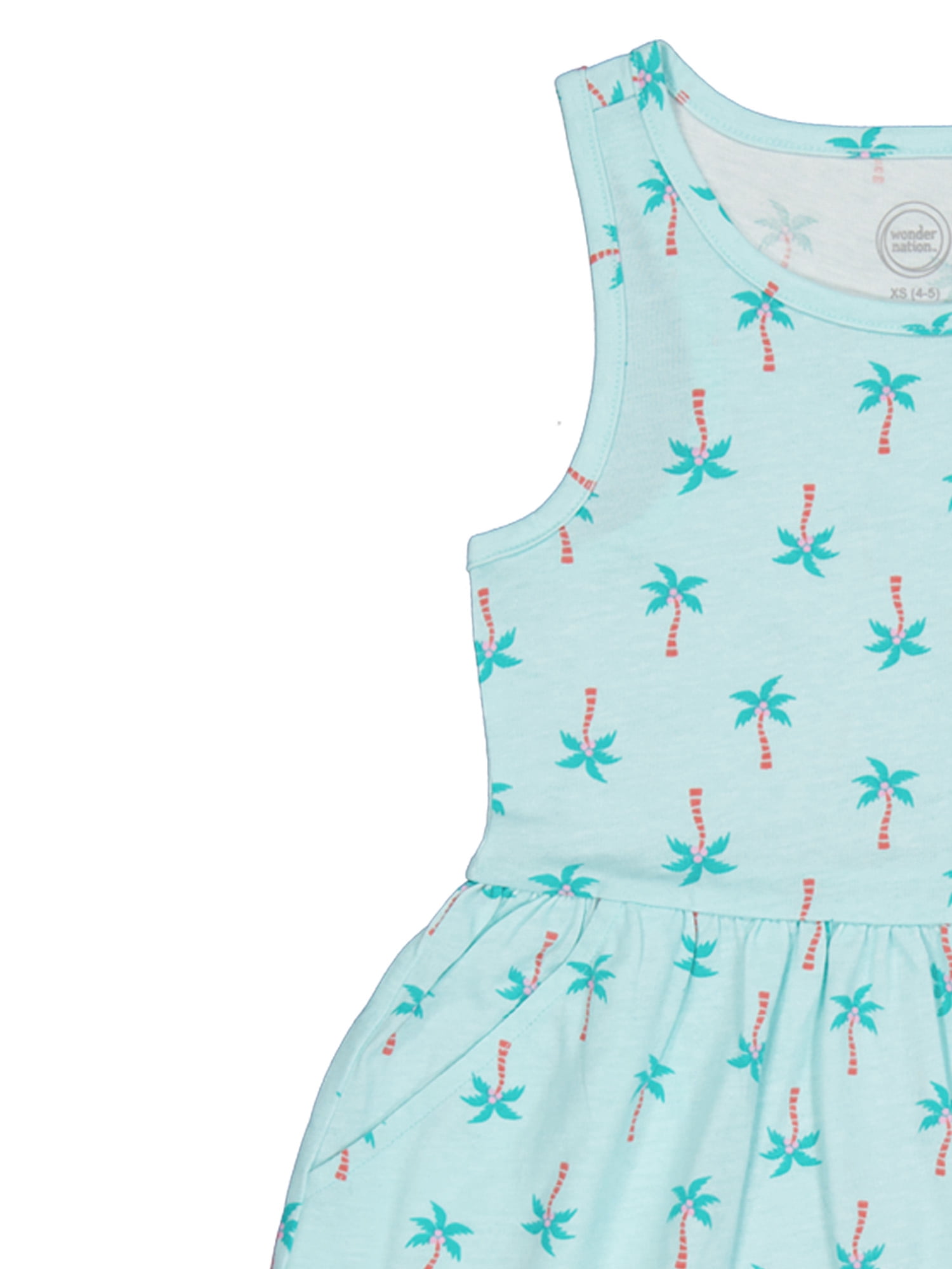 Wonder Nation Girls Tank Play Dress 2pk, Sizes 4-18 & Plus