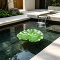 thumbnail image 5 of Dongrere 10 Pcs Artificial Floating Lotus Leaf, Fake Water Lily Pad, Fake Lotus Leaves for Pond Basin Fountain & Patio Water Feature Landscape Decor, 7.1 Inch, 5 of 6