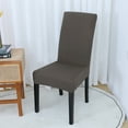 thumbnail image 4 of Skksst Waterproof Spandex Dining Chair Slipcover Seat Protector Cover, Gray, Set of 6, 4 of 6