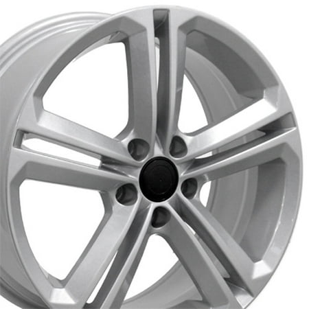 OE Wheels 18 Inch VW CC Style Fits: Volkswagen GTI Jetta EOS CC Tiguan Rabbit Passat Golf Beetle | VW18 Painted Silver 18x8 Rim Hollander