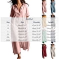 thumbnail image 3 of Bxsruta Womens Maxi Shirt Dress Casual Collared V Neck Short Sleeve Flowy Long Dresses with Pockets, 3 of 8