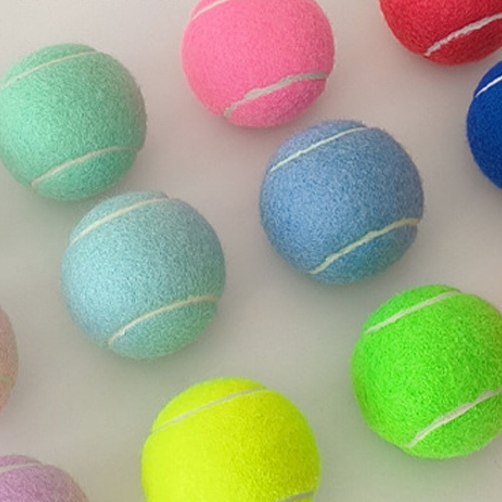 Vjnyvs 12Pcs Training Tennis Balls For Easy Transport Random Colors Playing Balls Durable Tennis Accessory