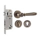 thumbnail image 5 of Cerradura de Puerta Strade Fareast Limited Palanca Reversible de Latón Interior Exterior Marrón, 5 of 7