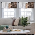 thumbnail image 4 of LALILO Kitchen Curtain Valance Portrait Mountain Lion Rod Pocket Window Curtain 52"x 18" Set of 2, 4 of 5