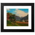 thumbnail image 2 of Carl Geyling 24x20 Black Modern Framed Museum Art Print Titled - Silent in the Zillertal (1831), 2 of 5