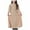 B-Khaki, variant on Zwiiyzr (8-17 Years) Kids Girls Muslim Dresses Long Sleeve Round Neck Color Block Dress Black