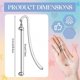 thumbnail image 2 of 20 Pcs Beadable Bookmarks DIY Metal Blank Bar Bookmark Silver for Beads Modern Beaded Bookmark Craft Jewelry Pendant, 2 of 3