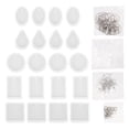 thumbnail image 1 of juego de moldes de resina para llaveros, moldes de silicona para colgantes y joyas., 1 of 6