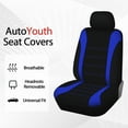 thumbnail image 6 of AUTOYOUTH Car Seat Covers Full Set- Breathable Bucket Seat Covers with Removable Headrest Universal Fit For Vans, SUVs, Trucks...(Blue Color), 6 of 6