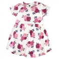 thumbnail image 2 of Hudson Baby Infant and Toddler Girl Cotton Long-Sleeve Dresses 2pk, Blush Floral, 12-18 Months, 2 of 3