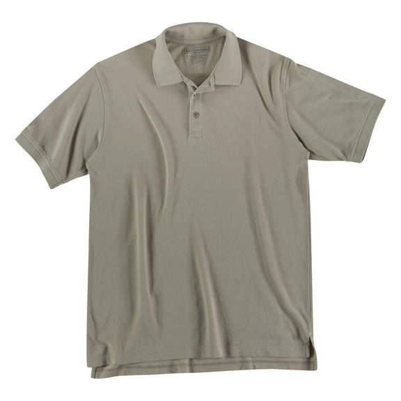 Short Sleeve Professional Polo Shirt, Silver Tan, Tall