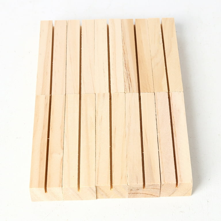 Natural Wood Photo Holder, Wooden Block Display Stand, Picture