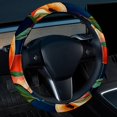thumbnail image 2 of Peach 14.5 Inch Printing PVC Leather Auto Accessories Steering Wheel Covers - Car Wheel Covers - Car Wheel Cover, 2 of 6