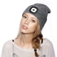 thumbnail image 3 of Gorro con luz LED, gorro manos libres recargable por USB con luz para acampar y pescar, gorro con linterna frontal para hombre y mujer, regalo para el invierno, color blanco, 3 of 5