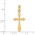 thumbnail image 5 of 14K Yellow Gold Polished Cross Pendant (28 X 12.5) Made In Spain xr1481, 5 of 6