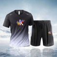 thumbnail image 5 of Nuevos conjuntos de ropa deportiva de moda para hombres 2024, ropa deportiva de verano para hombres, camiseta de manga corta + pantalones cortos, ropa de secado rápido para hombres, 5 of 5