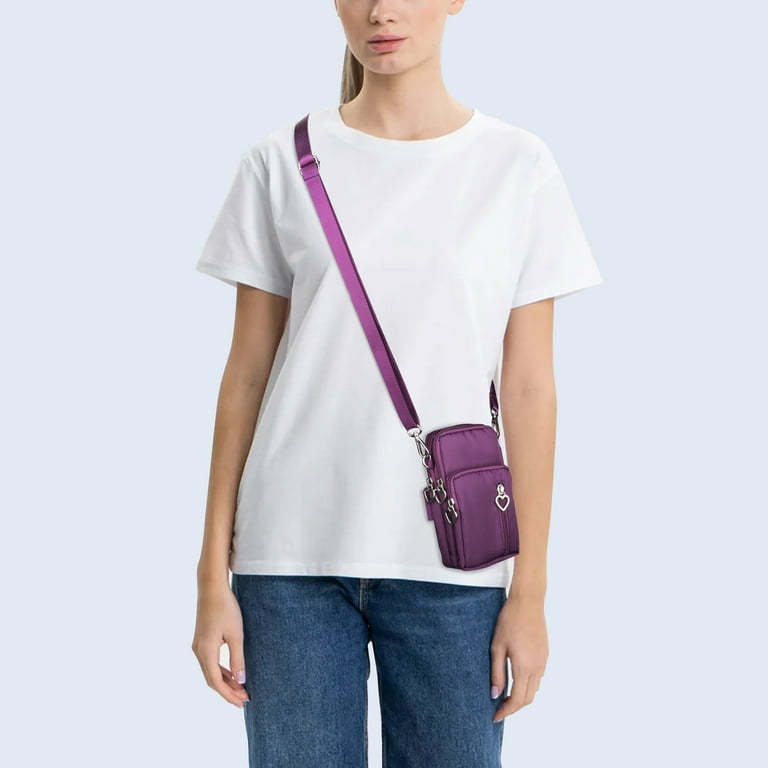 HAMELIN Women's Crossbody Vegan Leather Sling Bag/Ladies Purse for Mobile/Cell Phone (17 x 10 x 2.5 cm)