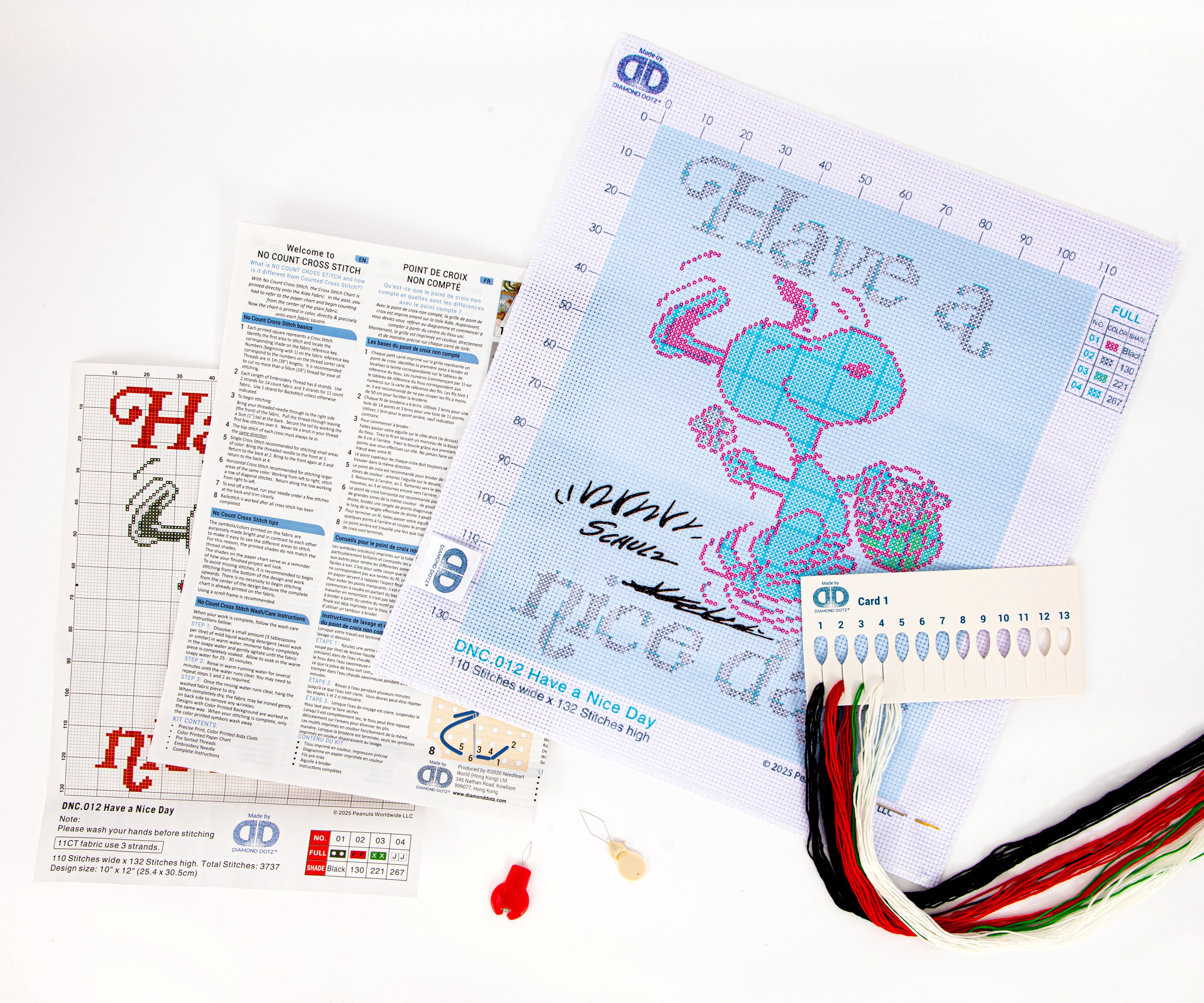 DIAMOND DOTZ® Have a Nice Day Peanuts Special Edition No-Count Cross Stitch Kit