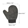 thumbnail image 2 of Uxcell Microfiber Chenille Duster Cleaning Sponge Thumb Glove Mitten, Grey Yellow, 2 of 5