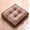Brown, variant on Floor Pillow Cushion (18"x18"x4" Square) - Premium crystal velvet Mat for Yoga, Reading & Sitting Support - Thick Orthopedic Seat Pad Carry Handle, Indoor Use