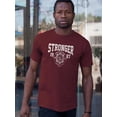 thumbnail image 2 of Stronger Retro College T-Shirt Men -Image by Shutterstock, Male 4X-Large, 2 of 4