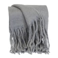 thumbnail image 1 of Parkland Collection THRE21670 Nagar Transitional Woven Handloom Throw Blanket, Gray, 1 of 3