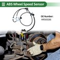 thumbnail image 2 of Sensor de Velocidad de Rueda ABS Unique Bargains Conjunto de Sensor del Sistema de Frenos Antibloqueo para Mitsubishi Galant 2004-2012 L4 2.4L V6 3.8L Sedán No.MR569286 Frontal Derecho, 2 of 7