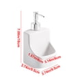thumbnail image 3 of Xihbxyly Botella de Repuesto para Baño, Diseño de Plástico Blanco, Sellado Hermético, Tamaño Compacto, Multiusos, para Jabón de Manos, Champú y Gel de Ducha, Ahorra Espacio, 18 X 9,5 X 9,5 Cm., 3 of 6