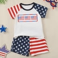 thumbnail image 4 of HCNTES Toddler Boy Girl Summer Clothes Short Sleeve T-Shirt With Cute Shorts Baby Girls Boys Summer Outfits Set 2T 3T 4T(D01-White,18-24 Months), 4 of 7