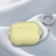 thumbnail image 4 of for Airpods case Clear,Shockproof Case for Airpods Pro 2nd Generation 2022 case,Full Protective Soft TPU Drop Protection Accessories Case with Keychain Charging Case for Women Girls Men,Lightyellow, 4 of 6